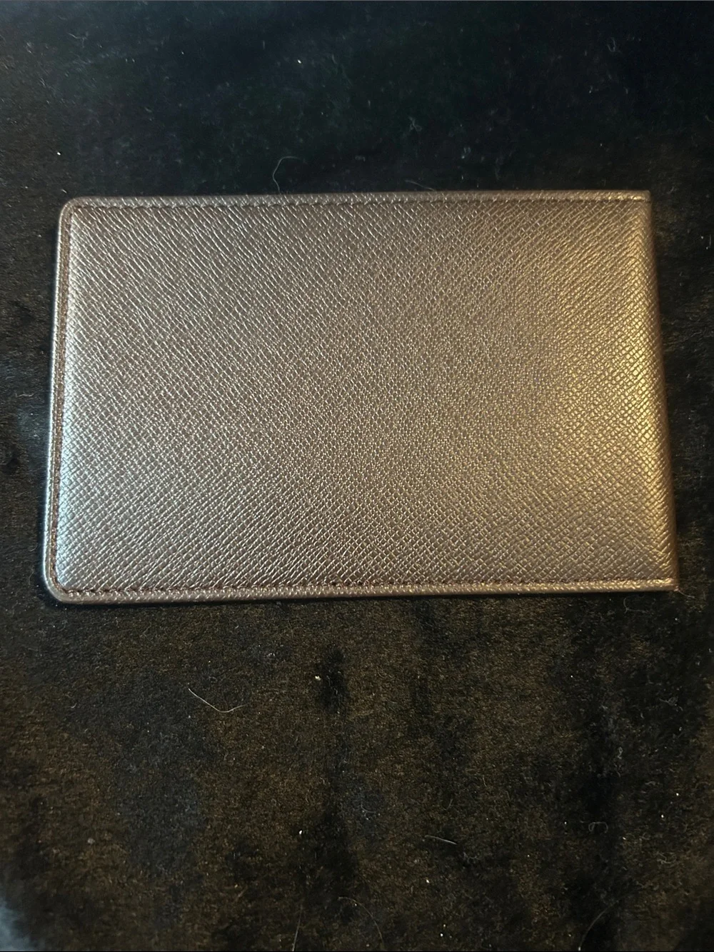 Louis Vuitton Brown Taiga Textured Leather Card Holder NWOT